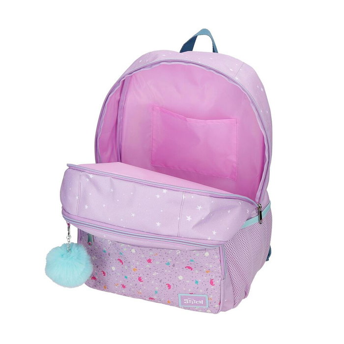 JOUMMA BAGS Mochila Lovely Stitch Disney 44cm con Porta Tablet y Bolsillos Laterales