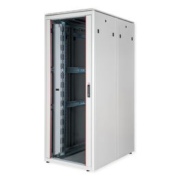 ROLINE Bastidor de Red 19 Pulgadas 42U, Armario Rack 800 x 1200 mm (B x P), Puerta Frontal de Cristal Gris, 600 kg Capacidad
