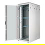 ROLINE Bastidor de Red 19 Pulgadas 42U, Armario Rack 800 x 1200 mm (B x P), Puerta Frontal de Cristal Gris, 600 kg Capacidad