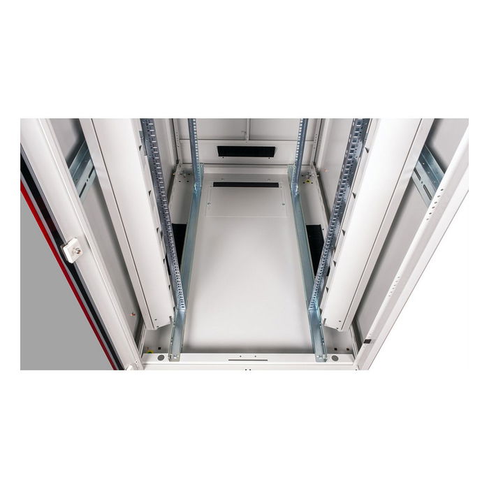 ROLINE Bastidor de Red 19 Pulgadas 42U, Armario Rack 800 x 1200 mm (B x P), Puerta Frontal de Cristal Gris, 600 kg Capacidad