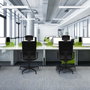 PIQUERAS Y CRESPO Silla de oficina Yunquera Marrón oscuro y Negro