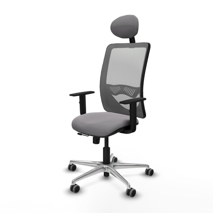 PIQUERAS Y CRESPO Silla de oficina Zulema Gris con Mecanismo Sincro/Traslack PIQUERAS Y CRESPO Silla de oficina Zulema Gris con Mecanismo Sincro/Traslack