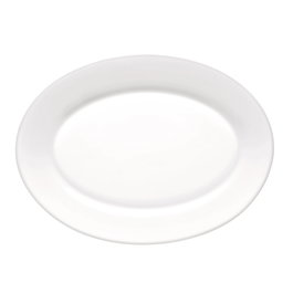 Bormioli Rocco Fuente Oval Colección Toledo Vidrio Opal Templado 30 cm - 6 Unidades