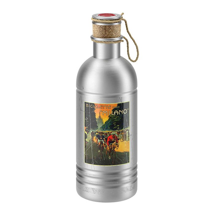 Elite Bidón de Aluminio Satinado Vintage con Tapón de Corcho - 600 ml Elite Bidón de Aluminio Satinado Vintage con Tapón de Corcho - 600 ml