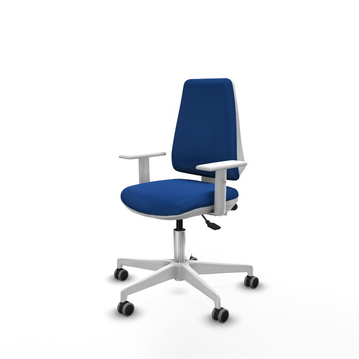 PIQUERAS Y CRESPO Silla de oficina Elche Azul con mecanismo Asincro