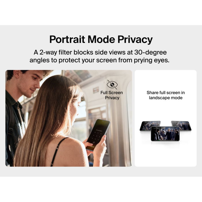 Belkin Titan SmartShield Privacy Screen Guard para Samsung Galaxy S26