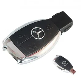 Tech One Tech TEC5002-32 Pendrive 32GB USB 2.0 con forma de Llave Mercedes Benz, negro cromo, 1 unidad