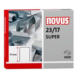 Novus 23-17 Grapas Super para Grapadoras de Gruesos Caja 1000 Ud