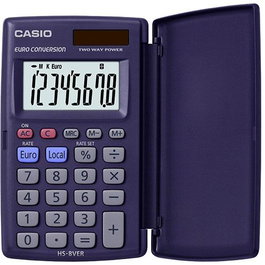 Casio Calculadora HS-8 Ver Solar 8 Dígitos Violeta Oscuro