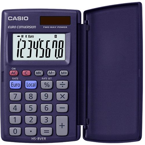 Casio Calculadora HS-8 Ver Solar 8 Dígitos Violeta Oscuro Casio Calculadora HS-8 Ver Solar 8 Dígitos Violeta Oscuro
