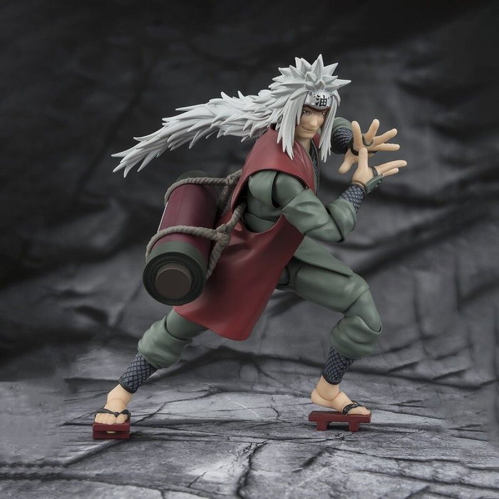 Bandai Tamashii Nations Naruto S.H.Figuarts Jiraiya Hidden Leaf Heroic Master Sage Mode Set 17 cm