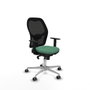 PIQUERAS Y CRESPO Silla de oficina Jorquera con mecanismo sincro, verde esmeralda y negro
