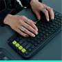 Logitech POP ICON Keys Teclado Inalámbrico 75% Rosa