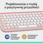 Logitech POP ICON Keys Teclado Inalámbrico 75% Rosa