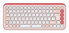 Logitech POP ICON Keys Teclado Inalámbrico Rosa 75%