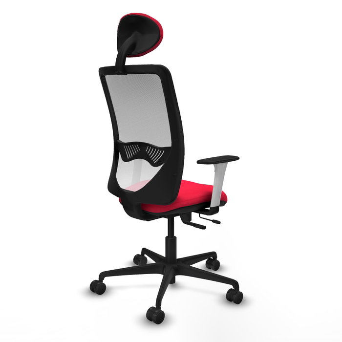 PIQUERAS Y CRESPO Silla de oficina Zulema con mecanismo Sincro/Traslack Rojo y Blanco PIQUERAS Y CRESPO Silla de oficina Zulema con mecanismo Sincro/Traslack Rojo y Blanco