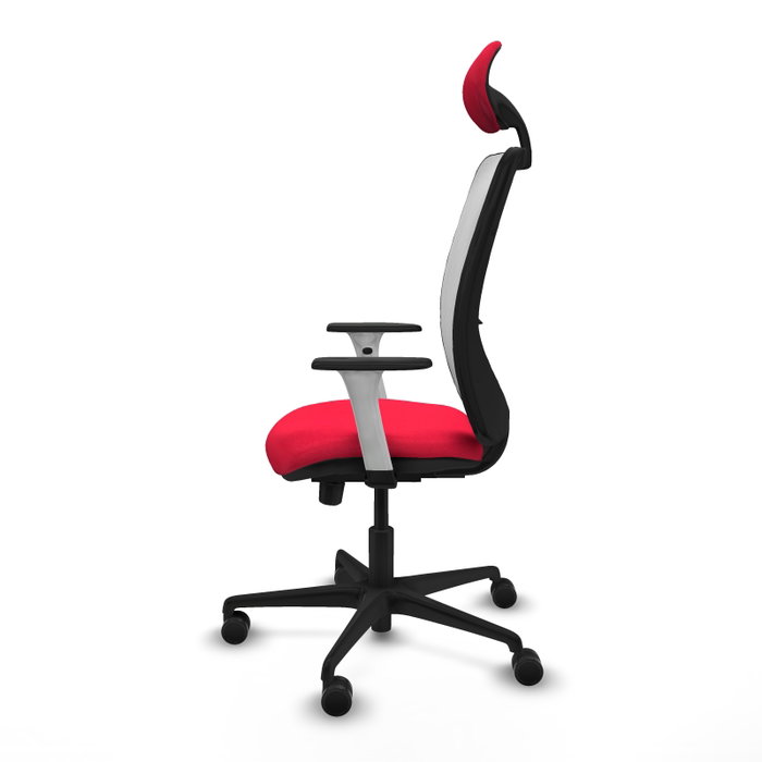 PIQUERAS Y CRESPO Silla de oficina Zulema con mecanismo Sincro/Traslack Rojo y Blanco PIQUERAS Y CRESPO Silla de oficina Zulema con mecanismo Sincro/Traslack Rojo y Blanco