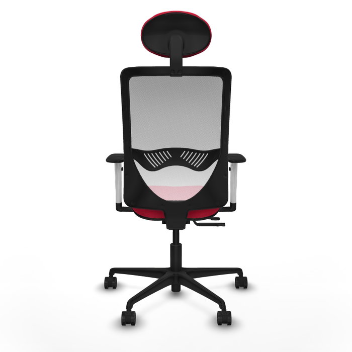 PIQUERAS Y CRESPO Silla de oficina Zulema con mecanismo Sincro/Traslack Rojo y Blanco PIQUERAS Y CRESPO Silla de oficina Zulema con mecanismo Sincro/Traslack Rojo y Blanco