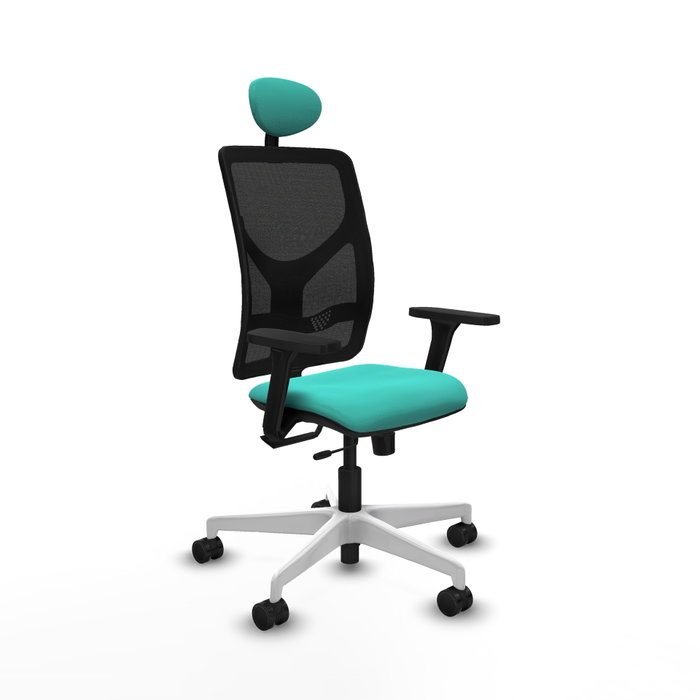 PIQUERAS Y CRESPO Silla de oficina Motilla con mecanismo Sincro/Traslack, Turquesa y Negro PIQUERAS Y CRESPO Silla de oficina Motilla con mecanismo Sincro/Traslack, Turquesa y Negro