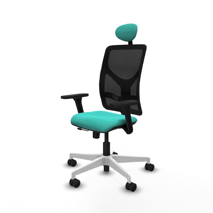PIQUERAS Y CRESPO Silla de oficina Motilla con mecanismo Sincro/Traslack, Turquesa y Negro PIQUERAS Y CRESPO Silla de oficina Motilla con mecanismo Sincro/Traslack, Turquesa y Negro