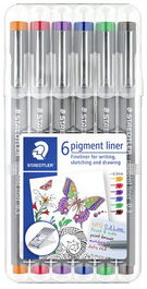 Rotulador Calibrado Staedtler 308 Pigment Liner 0,3 Mm Estuche De 6