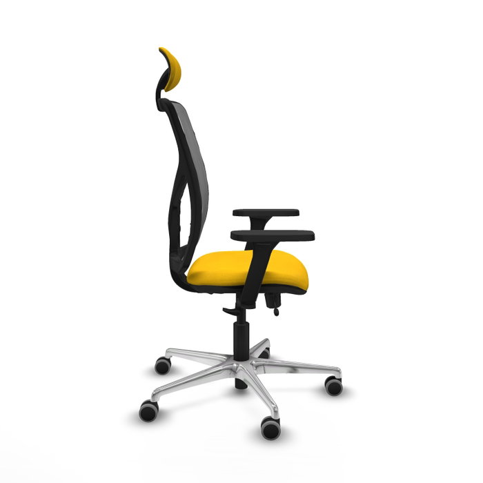 PIQUERAS Y CRESPO Silla de oficina Motilla con mecanismo Sincro/Traslack, Amarillo y Gris PIQUERAS Y CRESPO Silla de oficina Motilla con mecanismo Sincro/Traslack, Amarillo y Gris