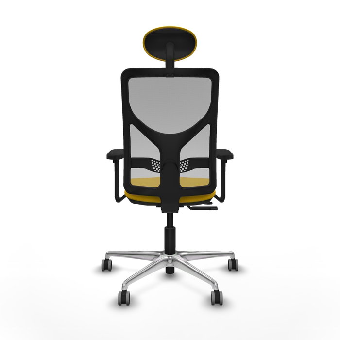 PIQUERAS Y CRESPO Silla de oficina Motilla con mecanismo Sincro/Traslack, Amarillo y Gris PIQUERAS Y CRESPO Silla de oficina Motilla con mecanismo Sincro/Traslack, Amarillo y Gris