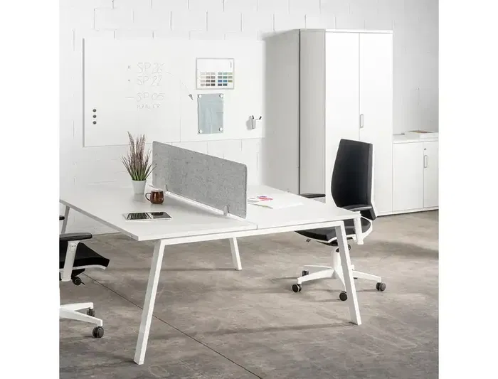 Rocada Pizarra Blanca Lacada Magnética Modular 240x120 cm (2 Módulos 120x120 cm) SkinWhiteBoard Apta para Rotuladores y Tiza Líquida