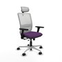 PIQUERAS Y CRESPO Silla de oficina Haches con mecanismo Sincro/Traslack Morado y Blanco