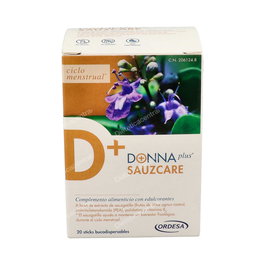 DONNAPLUS Sauzcare 20 Sticks - Complemento bienestar menstrual, regula ciclo y hormonas, apto veganos, Vitamina B6