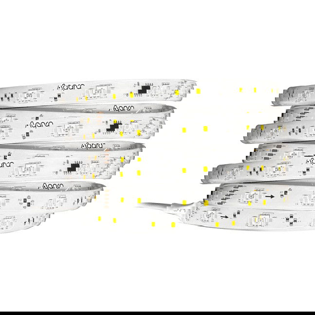 Aqara LED Strip T1, Regleta LED de 2 Metros Multicolor, 100-240V, IP44 para Interior y Exterior, con Mando y Adaptador AC, Compatible con App