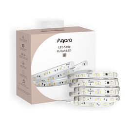 Aqara LED Strip T1, Regleta LED de 2 Metros Multicolor, 100-240V, IP44 para Interior y Exterior, con Mando y Adaptador AC, Compatible con App