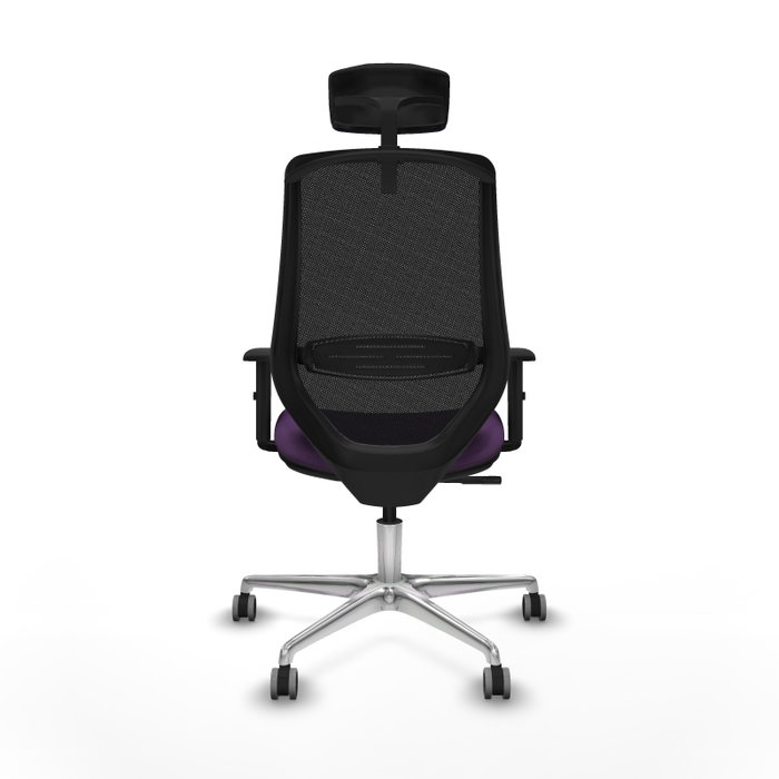 PIQUERAS Y CRESPO Silla de oficina Mardos con mecanismo Sincro, Morado y Negro