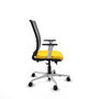 PIQUERAS Y CRESPO Silla de oficina Haches con mecanismo Sincro/Traslack, Amarillo y Gris