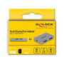 DeLOCK Adaptador DisplayPort doble 4K 60 Hz y PD 3.0 para MacBook