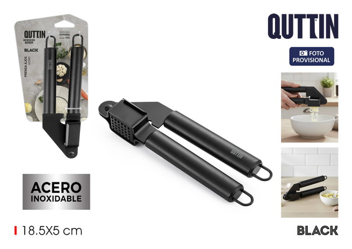 Quttin Prensa Ajos Acero Black Quttin Prensa Ajos Acero Black