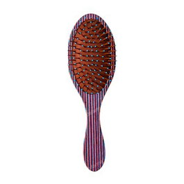 Bifull Cepillo Ovalado Striped Wood Brown