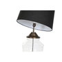 DKD Home Decor Lámpara de Sobremesa de Acero Patinado y Cristal Bronce y Negro
