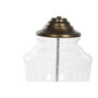 DKD Home Decor Lámpara de Sobremesa de Acero Patinado y Cristal Bronce y Negro