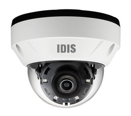 Idis Cámara Minidomo IP 5MP 2.8mm Antivandálico IR30 WDR IK10 IP67 PoE con Audio, Alarma y NDAA