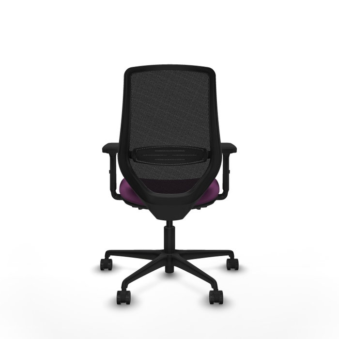 PIQUERAS Y CRESPO Silla de oficina Mardos con mecanismo Sincro/Traslack, Morado y Negro