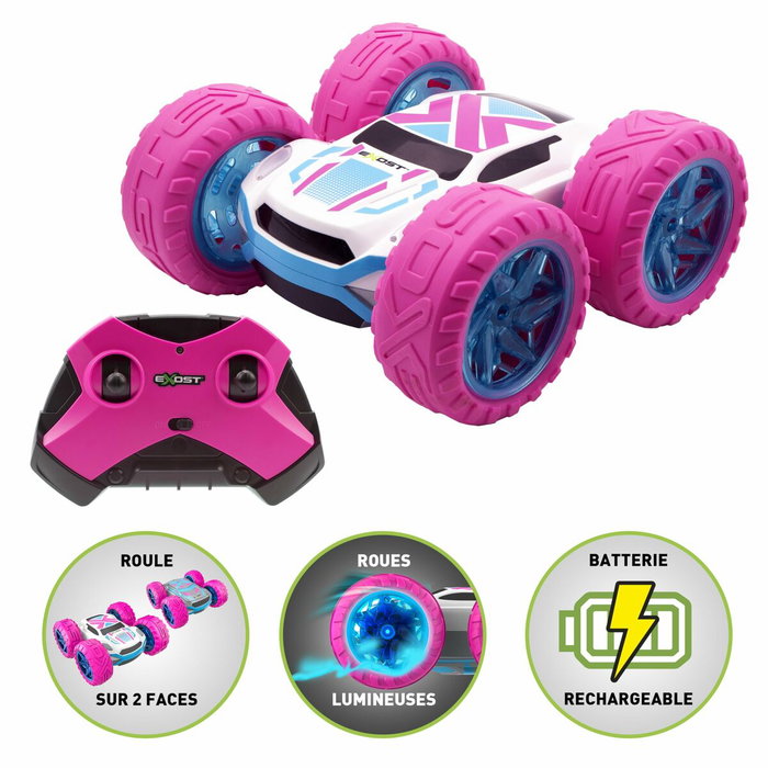 Silverlit 360 Cross Flash Pink - Coche teledirigido 2,4 GHz - Escala 1:18