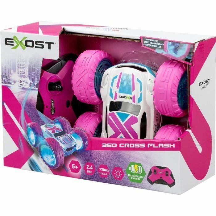 Silverlit 360 Cross Flash Pink - Coche teledirigido 2,4 GHz - Escala 1:18