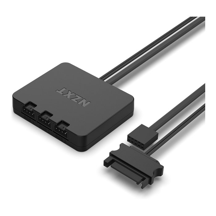 NZXT RF-D14DF-W1 Pack de 2 Ventiladores 140mm F140 RGB DUO Blanco - Ventilador RGB con Controlador 500-1800 RPM