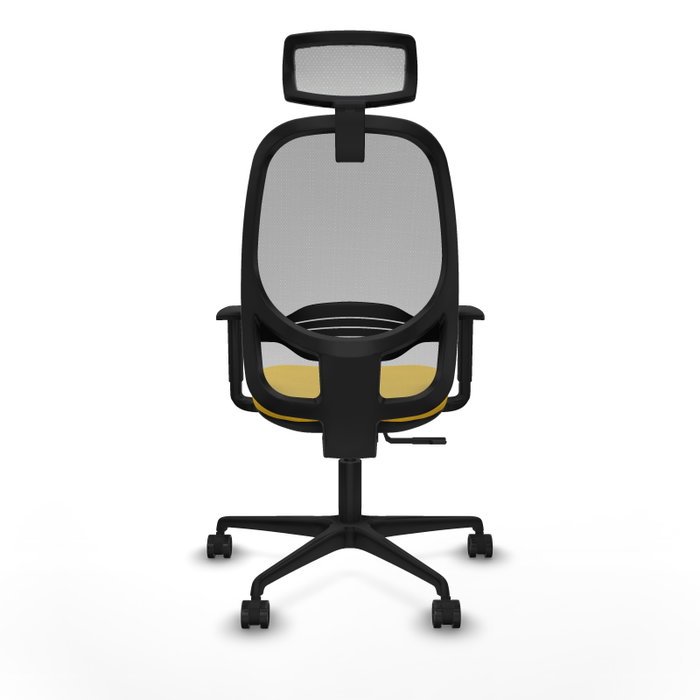 PIQUERAS Y CRESPO Silla de oficina Cilanco con mecanismo Sincro, Amarillo y Gris PIQUERAS Y CRESPO Silla de oficina Cilanco con mecanismo Sincro, Amarillo y Gris