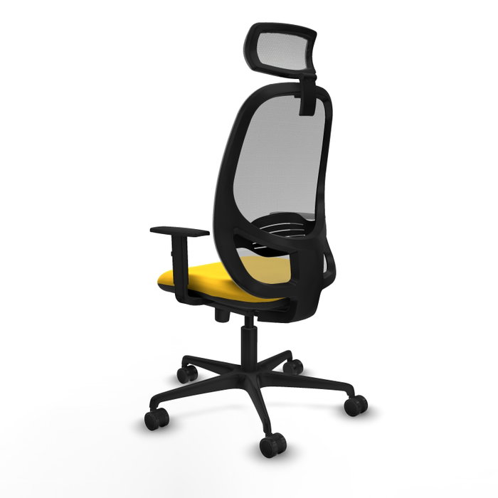 PIQUERAS Y CRESPO Silla de oficina Cilanco con mecanismo Sincro, Amarillo y Gris PIQUERAS Y CRESPO Silla de oficina Cilanco con mecanismo Sincro, Amarillo y Gris