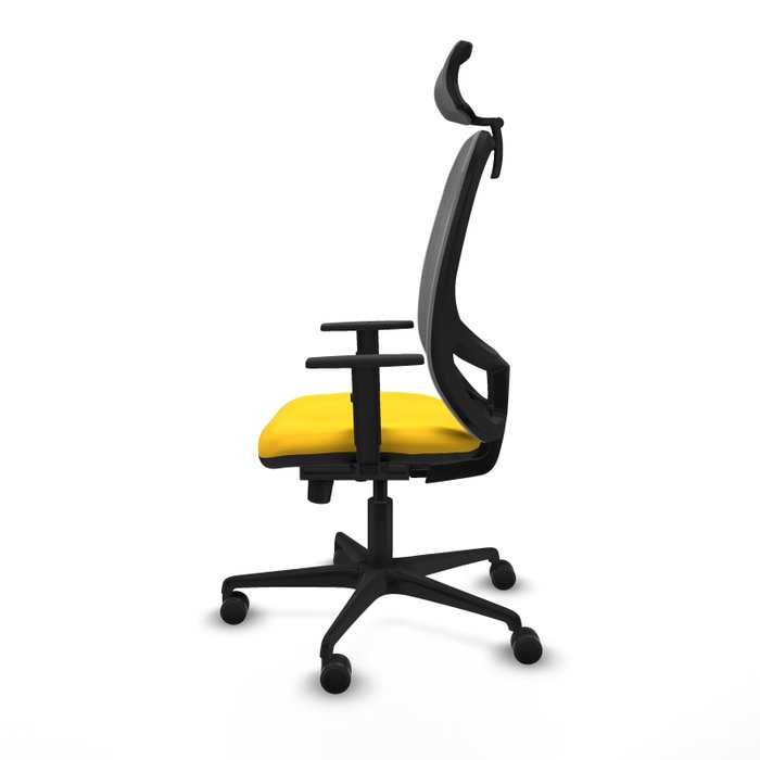 PIQUERAS Y CRESPO Silla de oficina Cilanco con mecanismo Sincro, Amarillo y Gris PIQUERAS Y CRESPO Silla de oficina Cilanco con mecanismo Sincro, Amarillo y Gris