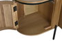 DKD Home Decor Mueble TV Paulownia y Metal Natural 180x40x55