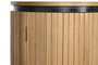 DKD Home Decor Mueble TV Paulownia y Metal Natural 180x40x55