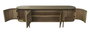 DKD Home Decor Mueble TV Paulownia y Metal Natural 180x40x55